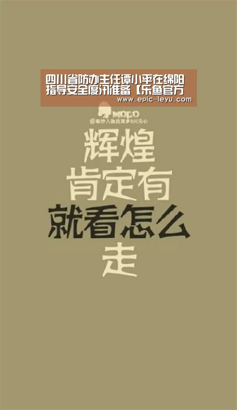 四川省防办主任谭小平在绵阳指导安全度汛准备【乐鱼官方网站地址】(图4) 乐鱼体育平台官网